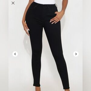 Fashion Nova Tall Harper High Rise Stretch Skinny Jeans – Black – Size 7 – NWT
